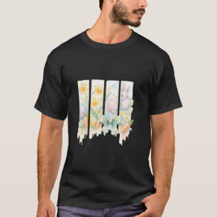 Aquarell-Osterhase-Blumen-Frühling T-Shirt