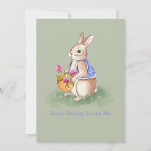 Aquarell-Osterhase Einladung