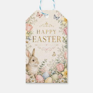 Aquarell-Osterhase-Grußkarte, Pastell Geschenkanhänger