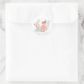 Aquarell-Osterhase Runder Aufkleber (Tasche)