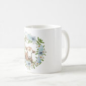 Aquarell-Osterlamm Personalisiert Kaffeetasse (VorderseiteRechts)