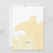 Aquarell-Osterlilien-Einladung Einladung (Rückseite)