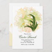 Aquarell-Osterlilien-Einladung Einladung (Vorne/Hinten)