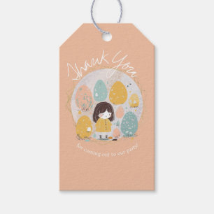 Aquarell-Ostern-Danke-Geburtstagsmädchen Geschenkanhänger