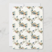 Aquarell Ostervögel & Eier Feiertagskarte (Rückseite)