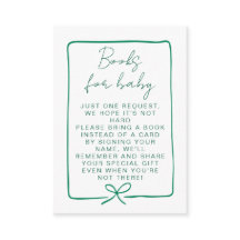 Aquarell-Ozean-Grün-Baby-Shower-Bücher für Baby