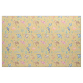 Aquarell-Ozeanleben Texturiert Gelb Stoff (Fat Quarter (45,7 x 55,9 cm))