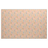 Aquarell-Ozeanleben Texturiert Hellorange Stoff (Yard (91,4 cm))