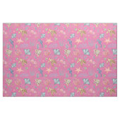 Aquarell-Ozeanleben Texturiert Rosa Stoff (Fat Quarter (45,7 x 55,9 cm))