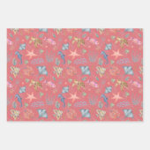 Aquarell-Ozeanleben Texturierte Wassermelone Geschenkpapier Set (Vorderseite 2)