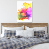 Aquarell Paint Modern Boho Wand Kunst, Dichtung un Leinwanddruck (Insitu (Schlafzimmer))