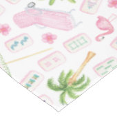 Aquarell Palm Beach Mahjong Tischdecke (Schrägansicht)