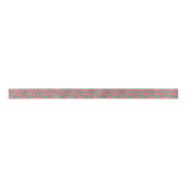 Aquarell-Palme-Muster Satinband (Vorderseite)