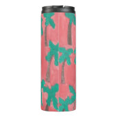 Aquarell-Palme-Trommel Thermosbecher (Rückseite)