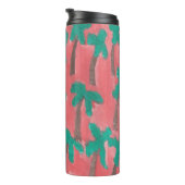Aquarell-Palme-Trommel Thermosbecher (Nach rechts gedreht)