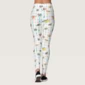 Aquarell-Palmen 2 Leggings (Rückseite)