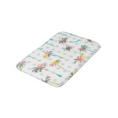 Aquarell-Palmen Badematte (Schrägansicht)