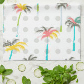 Aquarell-Palmen Handtuch (Gefaltet)