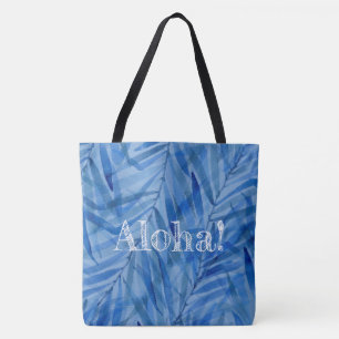 Aquarell-Palmen Hawaiian Tropical Reversibel Tasche