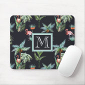 Aquarell-Palmen-Muster | addieren Ihre Initiale Mousepad (Mit Mouse)
