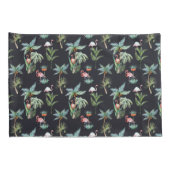 Aquarell-Palmen-Muster Kissenbezug (Rückseite-Rechts)