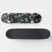 Aquarell-Palmen-Muster Skateboard (Horizontal)