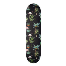 Aquarell-Palmen-Muster Skateboard