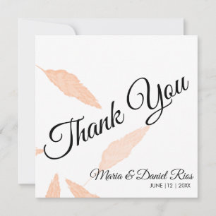Aquarell-Pampas-Blatt-Silhouette-Hochzeit  Karte