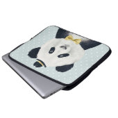 Aquarell-Panda-Bär Laptopschutzhülle (Vorne Knopf)