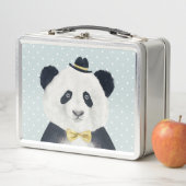 Aquarell-Panda-Bär Metall Brotdose (Beispiel)