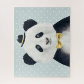 Aquarell-Panda-Bär Puzzle (Vertikal)