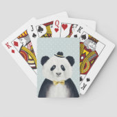 Aquarell-Panda-Bär Spielkarten (Rückseite)