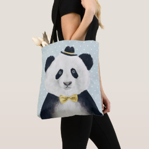 Aquarell-Panda-Bär Tasche