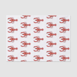 Aquarell-Panzerkrebse Louisianas Cajun Seidenpapier