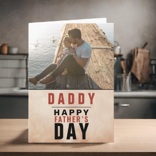 Aquarell  Papa Alles Gute zum Vatertag Foto Karte
