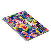 Aquarell-Papageien | addieren Ihren Namen Notizblock (Rechte Seite)