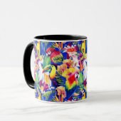 Aquarell-Papageien Tasse (Vorderseite Links)