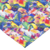 Aquarell-Papageien Tischdecke (Schrägansicht)