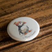 Aquarell-Papageientaucher-Weihnachts-Winter-Access Button