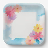 Aquarell Pappteller (Vorderseite)