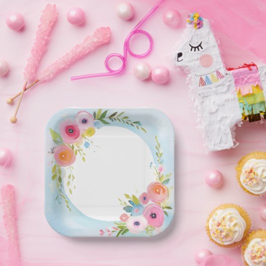 Aquarell Pappteller (Party)