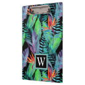 Aquarell-Paradiesvogel | addieren Ihre Initiale Klemmbrett (Links)