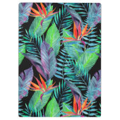 Aquarell-Paradiesvogel | addieren Ihre Initiale Klemmbrett (Rückseite)