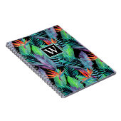 Aquarell-Paradiesvogel | addieren Ihre Initiale Notizblock (Rechte Seite)