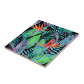 Aquarell-Paradiesvogel Fliese (Seite)