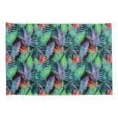 Aquarell-Paradiesvogel Kissenbezug (Rückseite-Rechts)