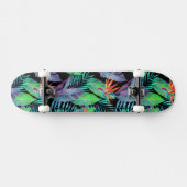 Aquarell-Paradiesvogel Skateboard (Horizontal)