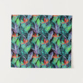 Aquarell-Paradiesvogel Wandteppich (Vorderseite (Horizontal))