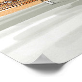 Aquarell Paris Pantheon Malerposter Poster (Ecke)