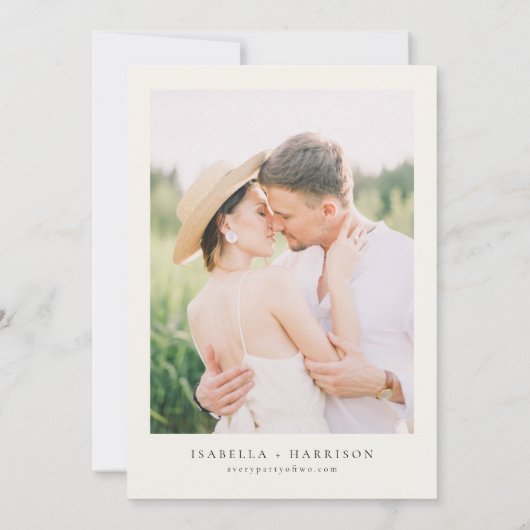 Aquarell Paros Greece Skyline Save the Date Einladung (Rückseite)